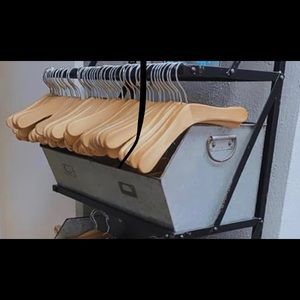 Set of 24 kid wood hangers